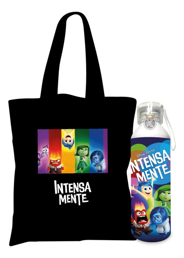 Tote Bag Intensamente N + Botella En Aluminio - Estampaking