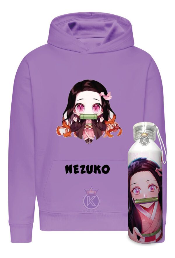 Poleron Nezuko - Kamado + Botella En Aluminio 750ml - Serie - Anime - Estampaking - Imagen 16