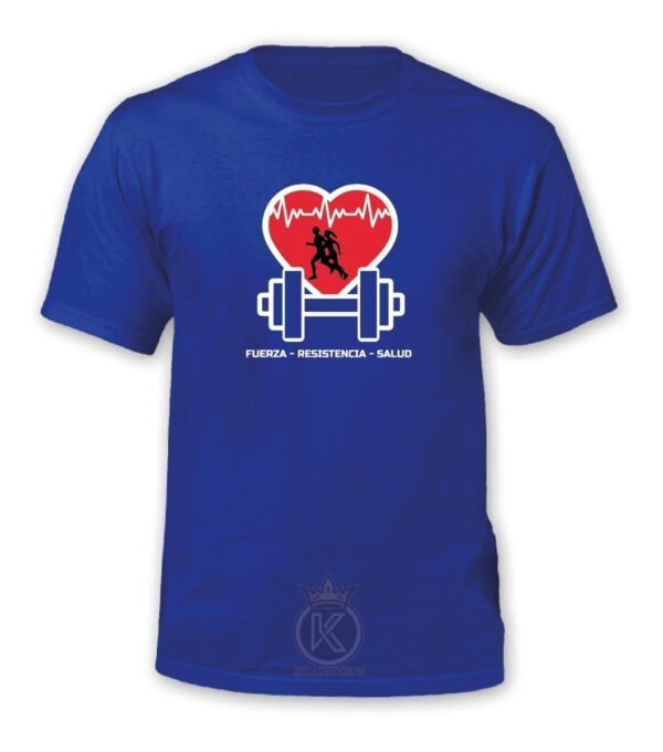 Polera Gym - Vida Salud Pesas Corazón - Estampaking - Imagen 9