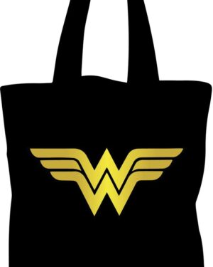 Tote Bag Bolsa Mujer Maravilla - Logo - Dorado N -estampakin