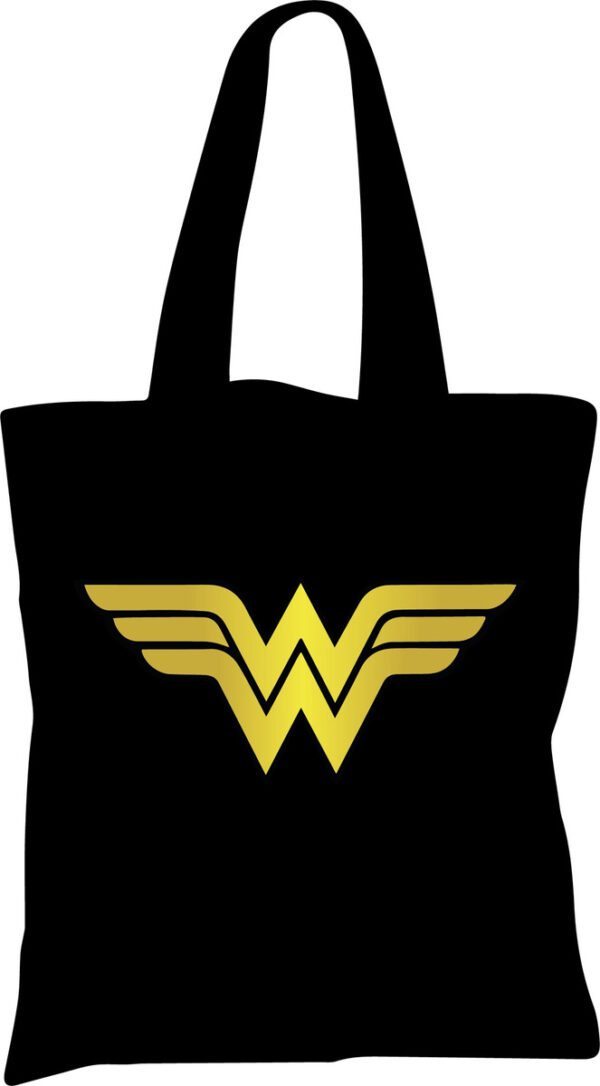 Tote Bag Bolsa Mujer Maravilla - Logo - Dorado N -estampakin