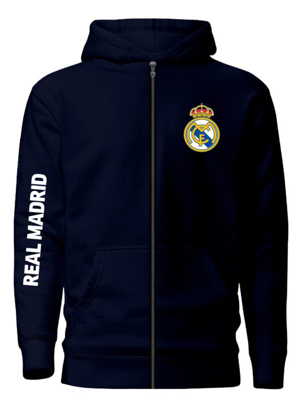 Poleron Con Cierre Real Madrid - Hala Madrid - Futbol Profesional - Estampaking