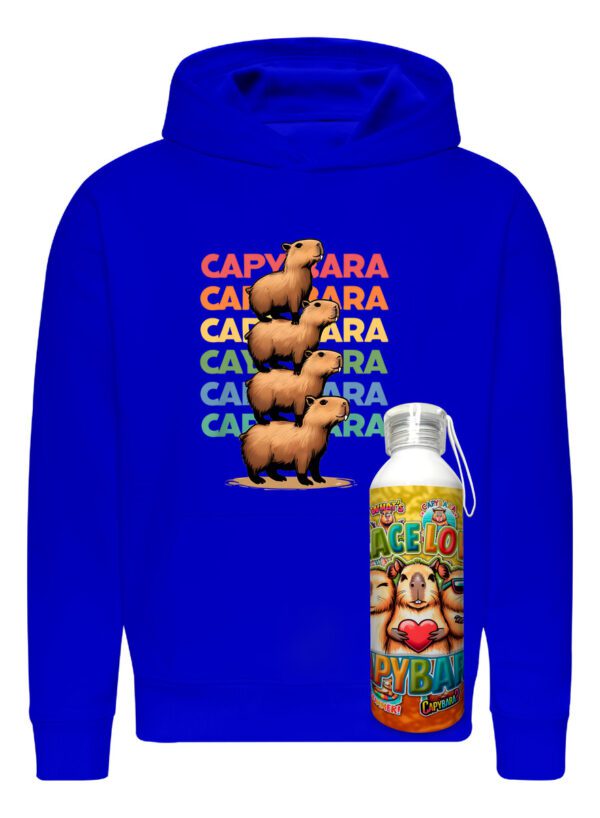 Poleron Capibara + Botella En Aluminio 750ml - = Edición 2 Carpincho Honestidad Sinceridad - Estampaking - Imagen 11