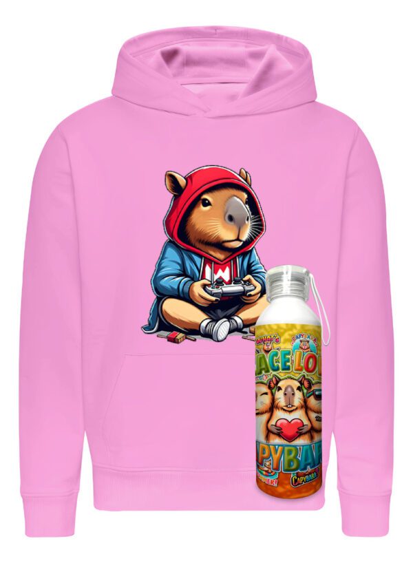 Poleron Capibara + Botella En Aluminio 750ml - Gamer Carpincho Honestidad Sinceridad - Estampaking - Imagen 25