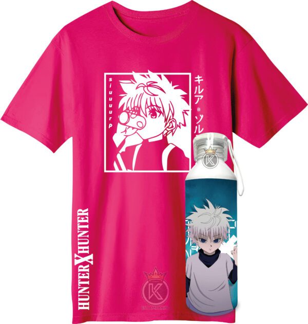 Polera Killua + Botella En Aluminio 750ml - Estampaking - Imagen 28