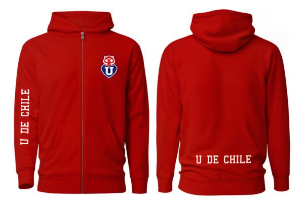 Poleron Con Cierre U De Chile - Futbol Chileno - Estampaking - Imagen 13