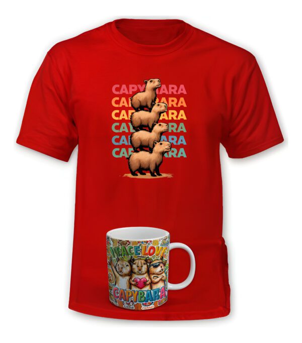 Polera Capibara + Tazon/mug - Carpincho = - Estampaking - Imagen 27