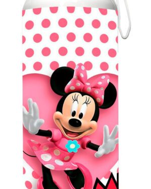 Botella De Aluminio 750ml Minnie Mouse- Estampaking