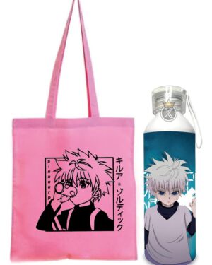 Tote Bag Killua R + Botella En Aluminio 750ml - Estampaking