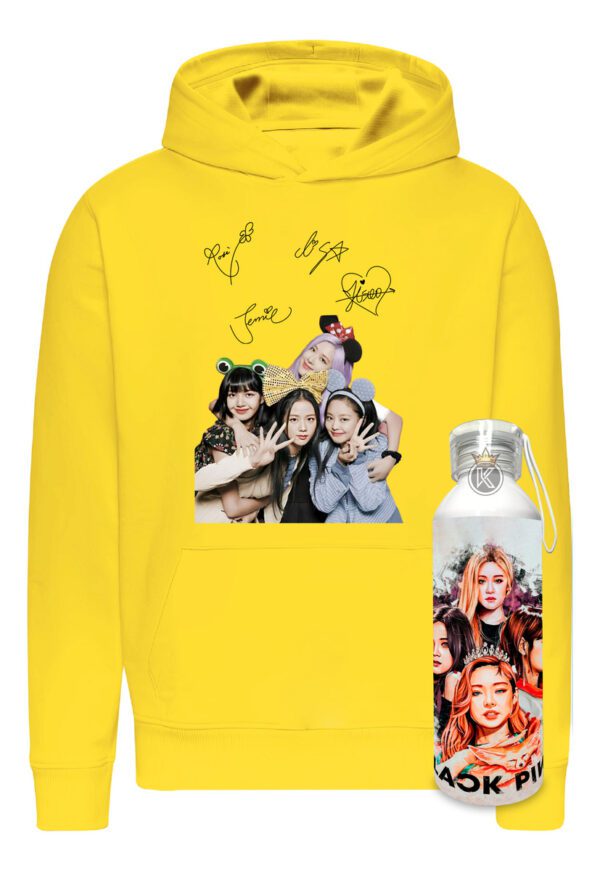 Poleron Blackpink + Botella En Aluminio 750ml - Grupo Surcoreano - Musica - Isoo, Jennie, Rosé Y Lisa - Estampaking - Imagen 16