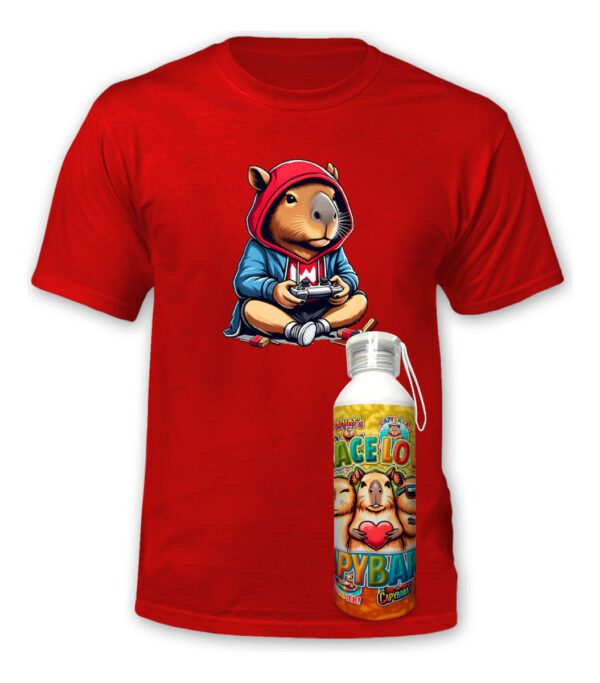Polera Capibara + Botella Aluminio - Carpincho - Estampaking - Imagen 28