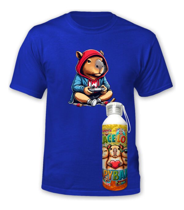Polera Capibara + Botella Aluminio - Carpincho - Estampaking - Imagen 10
