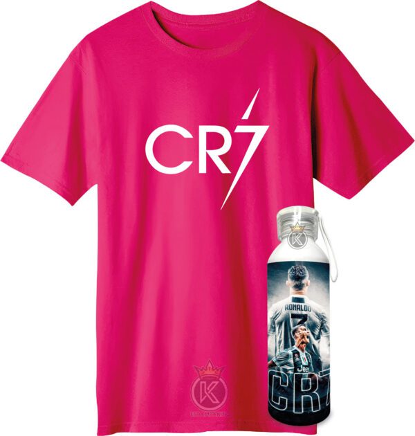Polera Cristiano Ronaldo + Botella En Aluminio - Estampaking - Imagen 3