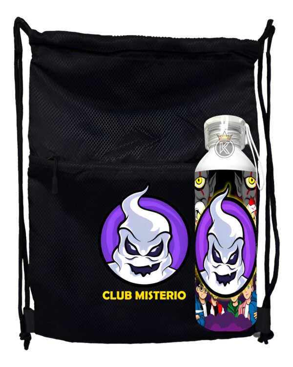 Morral Con Cierre Club Misterio + Botella 750ml -estampaking - Imagen 2