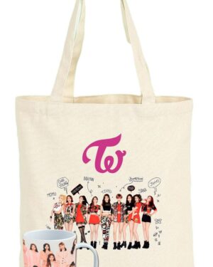 Tote Bag Bolsa Twice + Tazon - K- Pop - Musica - Estampaking