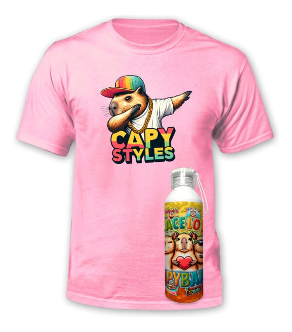 Polera Capibara + Botella Aluminio - Capy Style -estampaking - Imagen 22