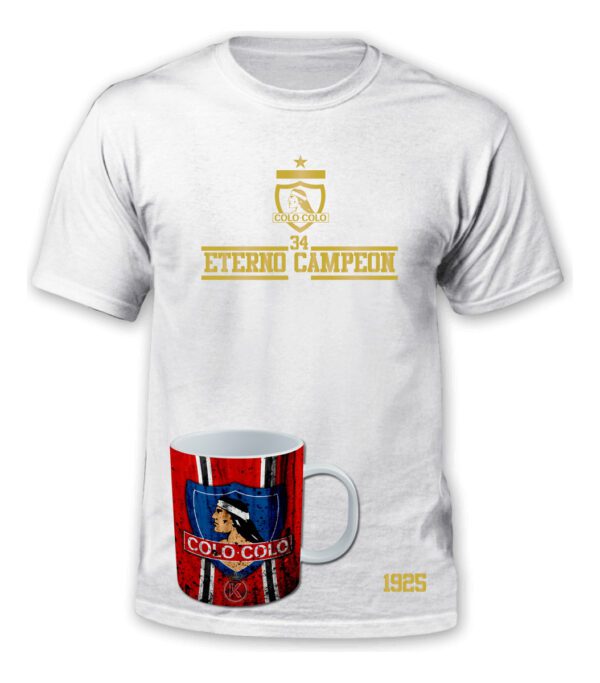 Polera Colo Colo + Tazon - Futbol - Estampaking - Imagen 7