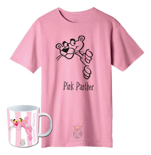 Polera Pantera Rosa + Tazon - Estampaking