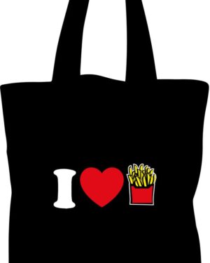 Tote Bag Bolsa I Love Papas Fritas - Estampaking