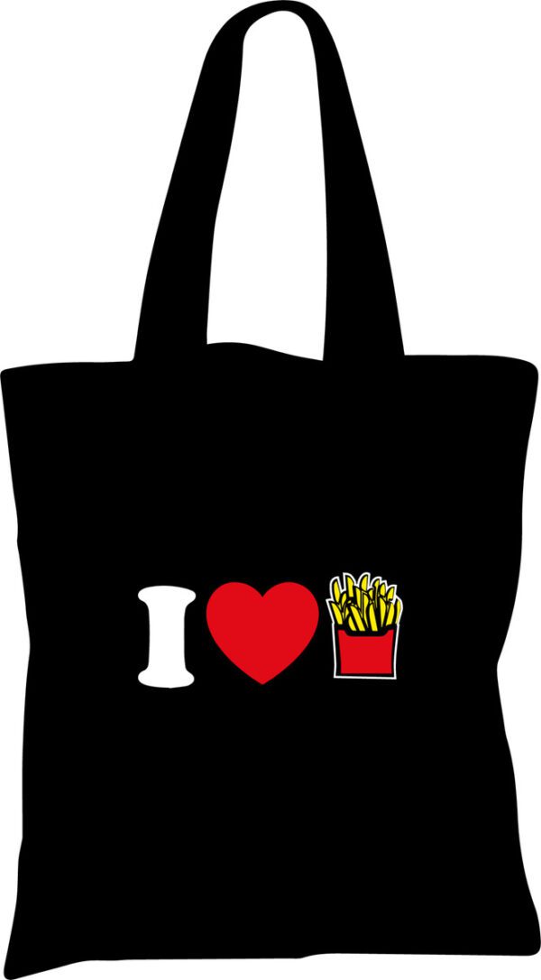 Tote Bag Bolsa I Love Papas Fritas - Estampaking