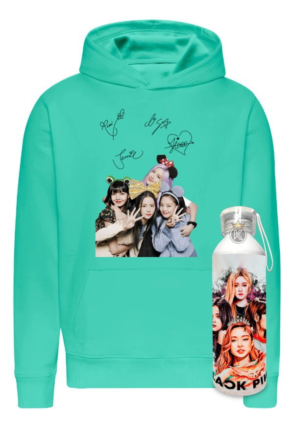 Poleron Blackpink + Botella En Aluminio 750ml - Grupo Surcoreano - Musica - Isoo, Jennie, Rosé Y Lisa - Estampaking - Imagen 25