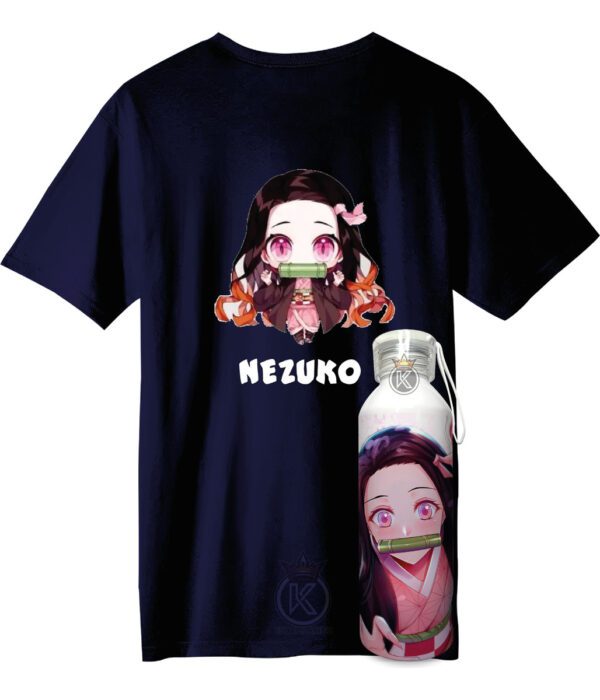 Polera Nezuko Kamado + Botella Aluminio 750ml - Estampaking - Imagen 16