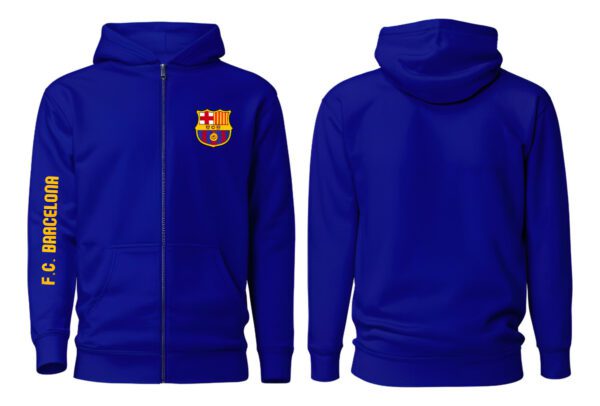 Poleron Con Cierre Futbol Club Barcelona - Fc Barca - Futbol Profesional - Estampaking - Imagen 7
