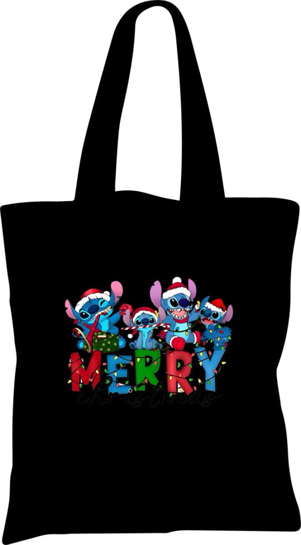 Tote Bag Bolsa Stitch Navidad - Estampaking - Imagen 2