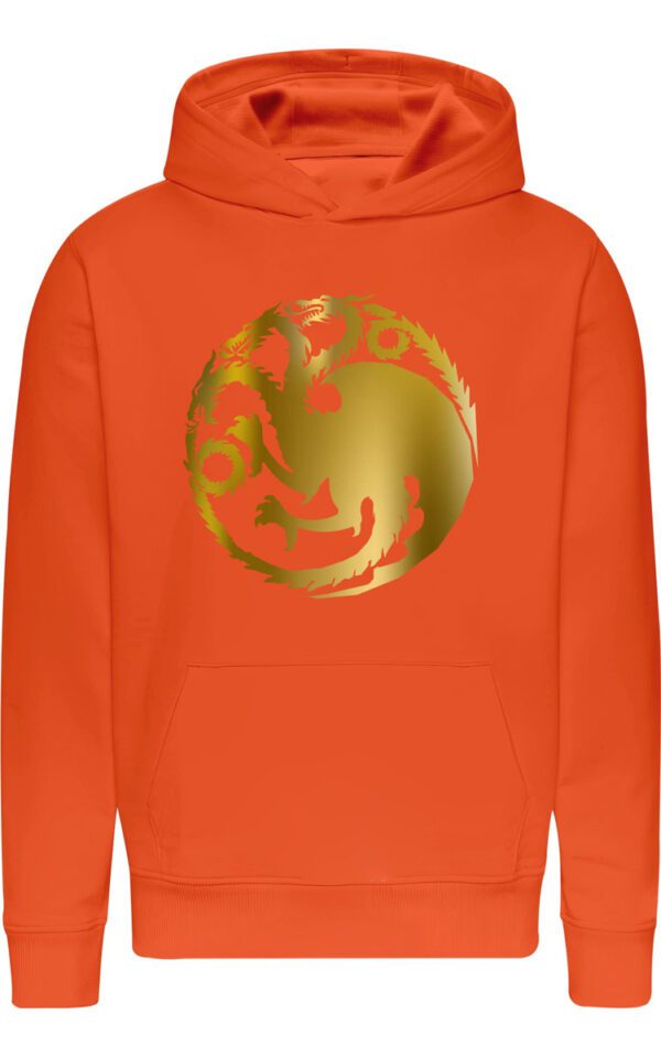 Poleron Casa De Dragones - Nueva Serie - House Of Dragon - Dracarys - Metalizado - Oro - Estampaking - Imagen 15