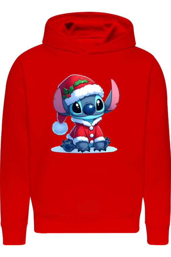 Poleron Stitch Navidad 3 - Fiestas - Noche Buena - Cena Navideña - Lilo - Estampaking