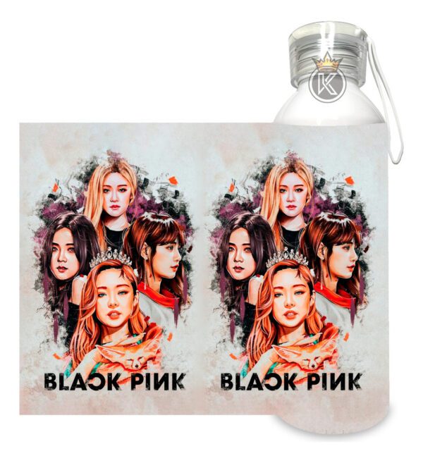 Tote Bag Black Pink R + Botella En Aluminio - Estampaking - Imagen 2