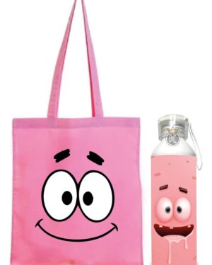 Tote Bag Bolsa Patricio + Botella En Aluminio - Estampaking