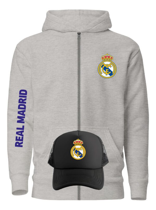 Poleron Con Cierre Real Madrid + Gorro Jockey - Hala Madrid - Futbol Profesional - Estampaking - Imagen 10