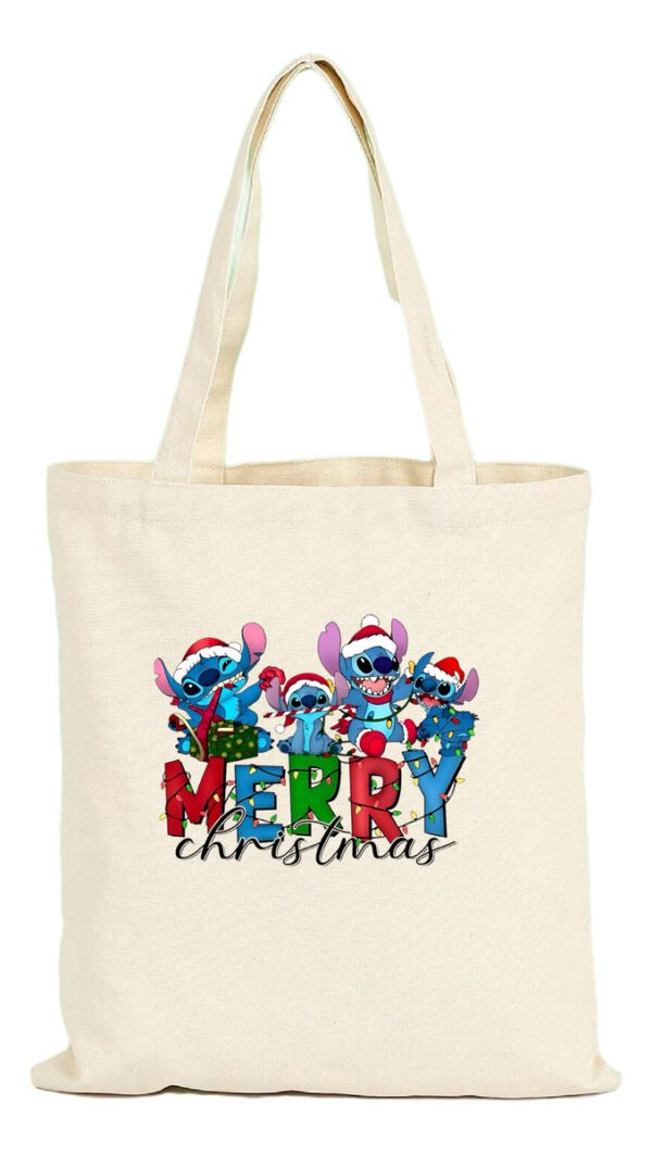 Tote Bag Bolsa Stitch Navidad - Estampaking