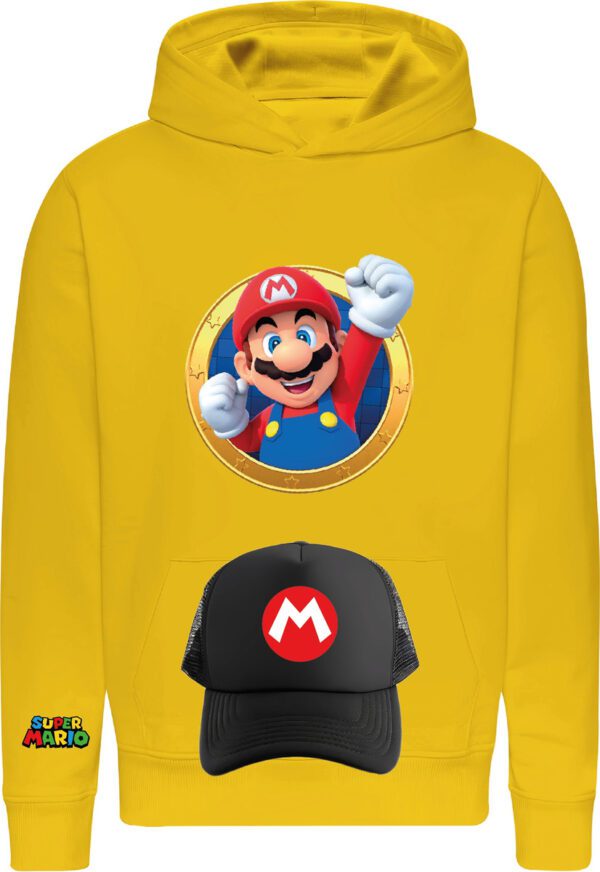 Poleron + Jockey Gorro Mario Bros - Nintendo - Videojuegos - Niños - Mario Bros - Estampaking - Imagen 25