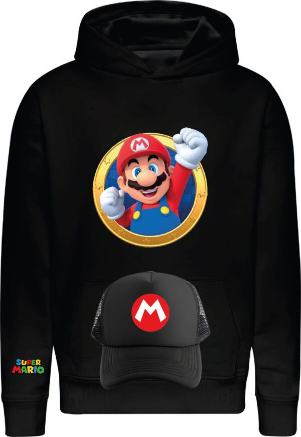 Poleron + Jockey Gorro Mario Bros - Nintendo - Videojuegos - Niños - Mario Bros - Estampaking - Imagen 10