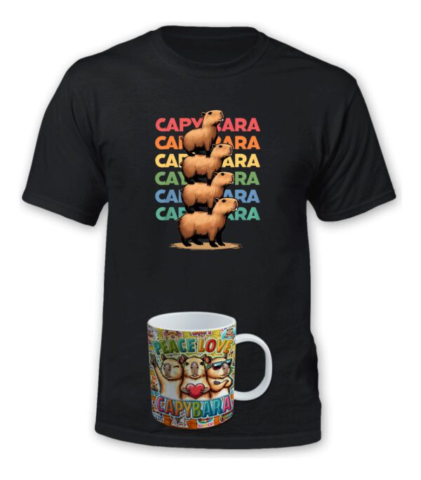 Polera Capibara + Tazon/mug - Carpincho = - Estampaking