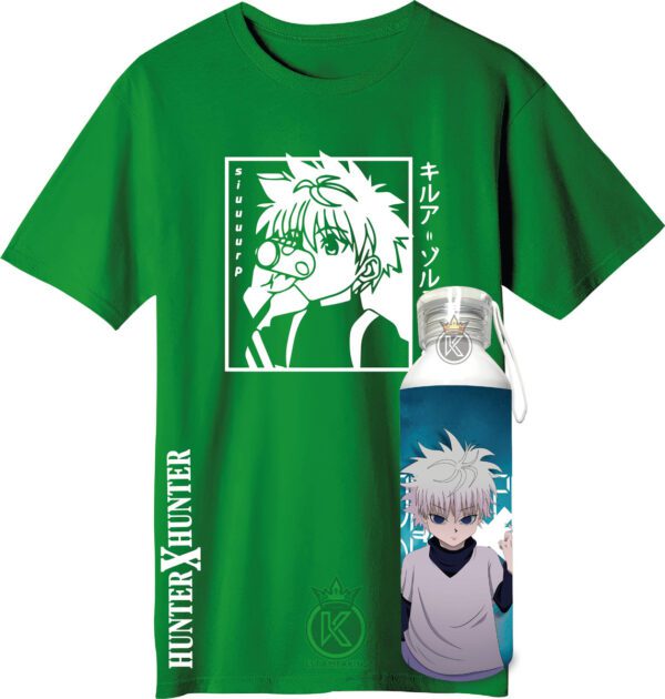 Polera Killua + Botella En Aluminio 750ml - Estampaking - Imagen 16