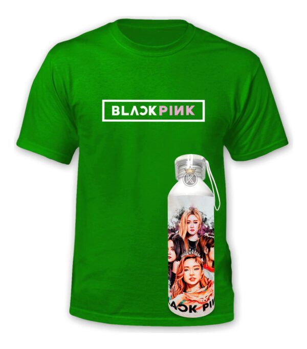 Polera Black Pink + Botella Aluminio 750ml - Estampaking - Imagen 23