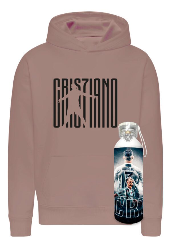 Poleron Cristiano Ronaldo + Botella En Aluminio 750ml - Cr7 - Futbol - Portugues - Jugador - Estampaking - Imagen 16