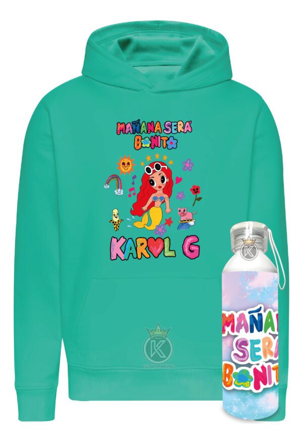 Poleron Karol G B + Botella En Aluminio . - Estampaking - Imagen 25