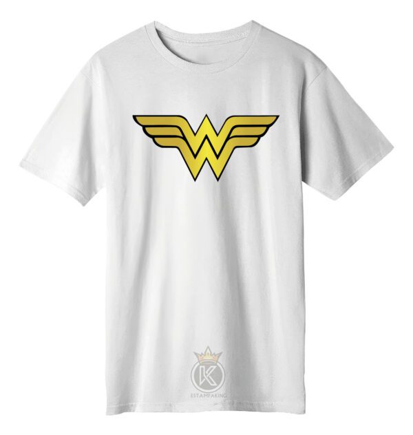Polera Mujer Maravilla - Logo - Mujer Guerrera - Estampaking - Imagen 3