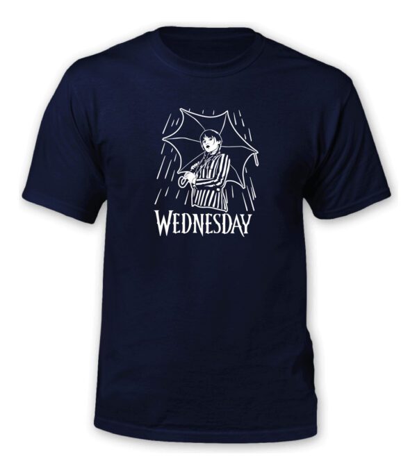 Polera Merlina - Wednesday - Bajo La Lluvia - Estampaking - Imagen 13