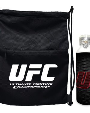Morral Con Cierre Ufc + Botella En Aluminio - Estampaking