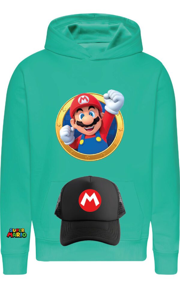 Poleron + Jockey Gorro Mario Bros - Nintendo - Videojuegos - Niños - Mario Bros - Estampaking - Imagen 31