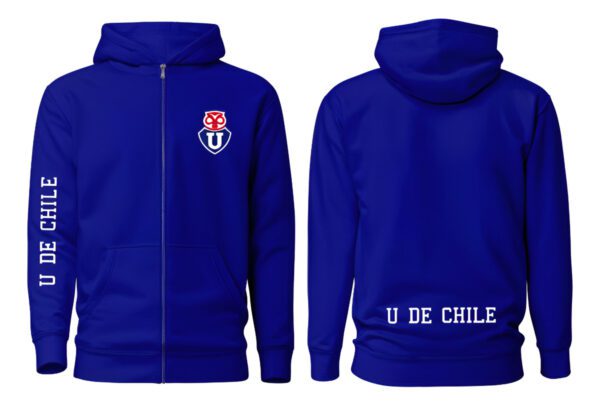 Poleron Con Cierre U De Chile - Futbol Chileno - Estampaking - Imagen 7