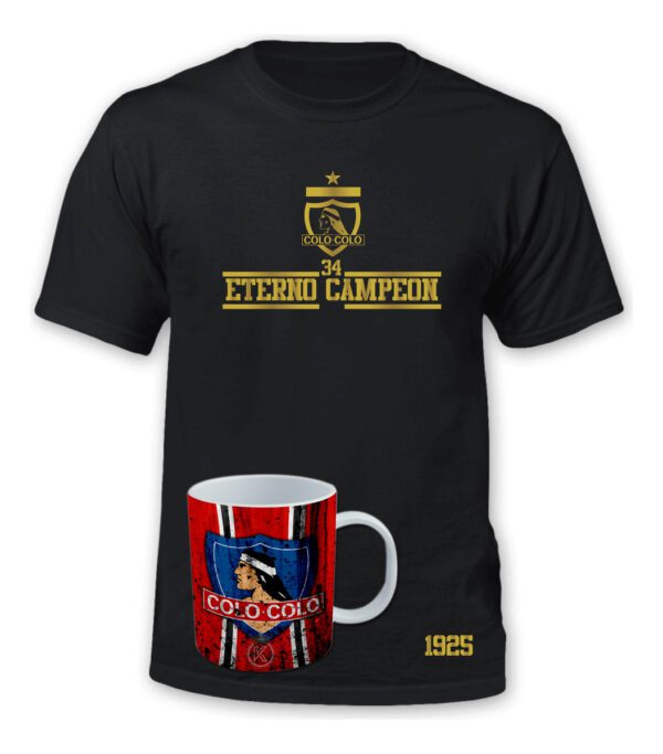 Polera Colo Colo + Tazon - Futbol - Estampaking - Imagen 4