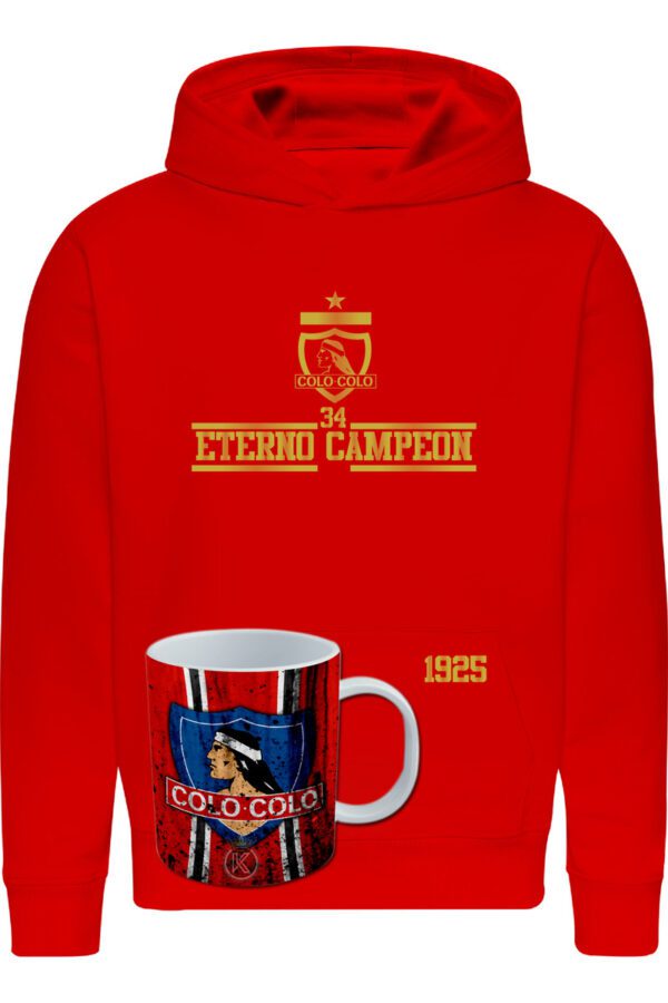 Poleron Colo Colo 34 + Tazon - Copa 34 - Eterno Campeon - Futbol Chileno - Desde 1925 - Estampaking - Imagen 16