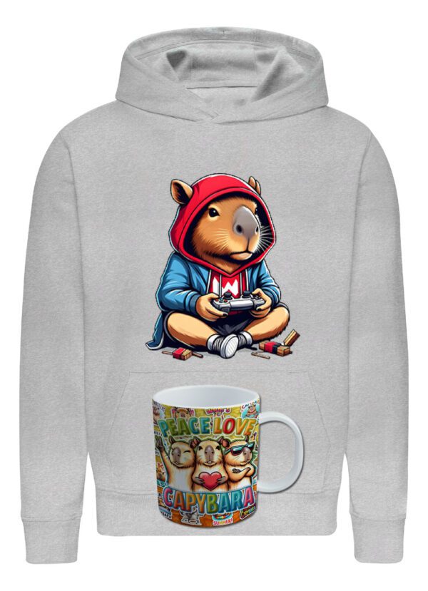 Poleron Capibara + Tazon - Gamer - Carpincho Honestidad Sinceridad - Estampaking - Imagen 16