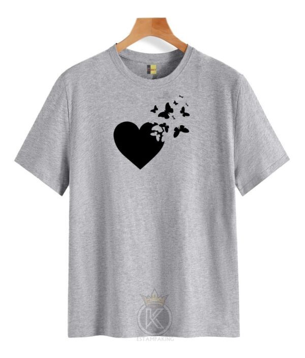 Polera Corazón - Mariposas - Desvaneciéndose - Estampaking - Imagen 5